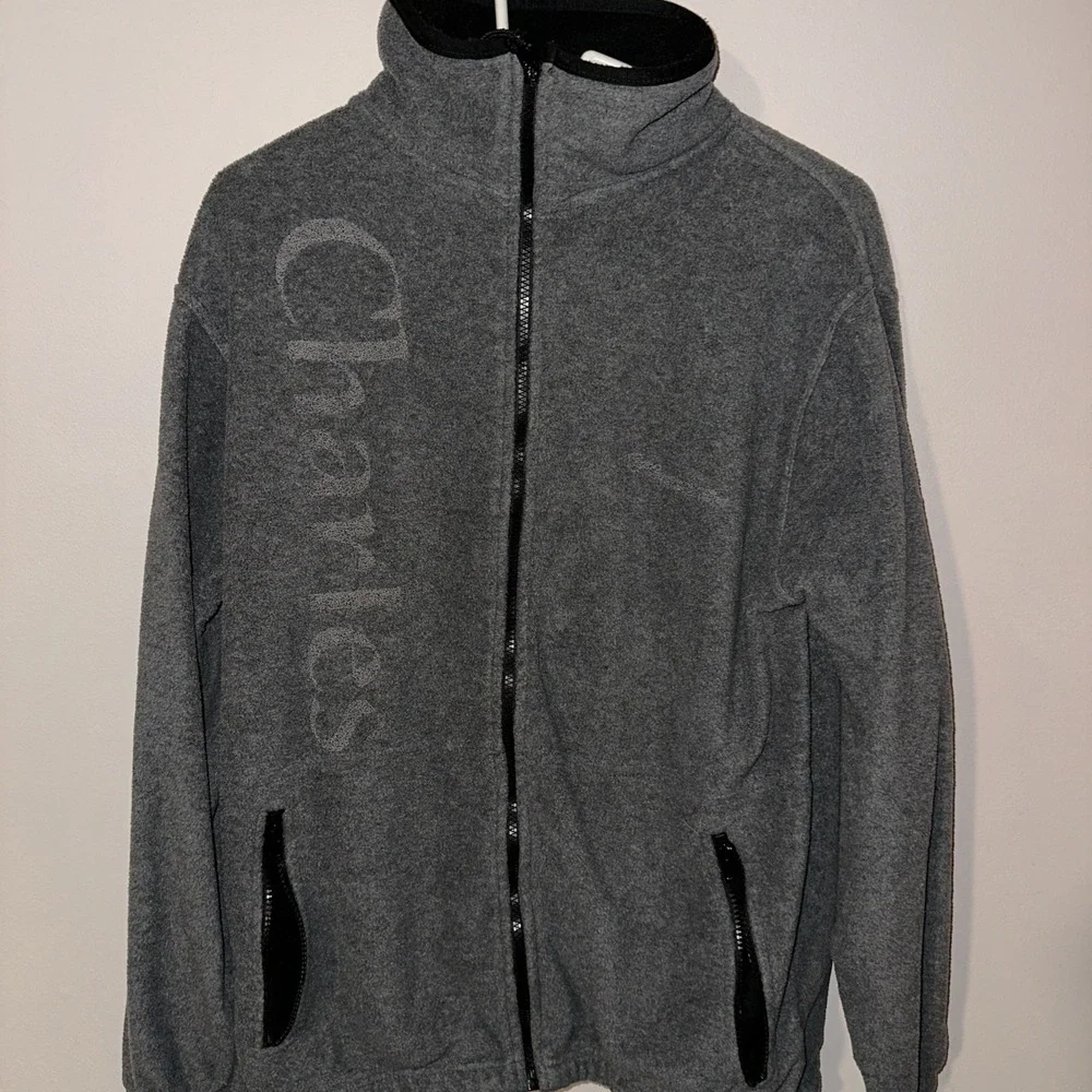 Colorado Timberline Men's MD Long Sleeve Fleece Embroidered Jacket Gray Full Zip
